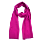 Preview: Scarf Shawl 100% Silk Flannel Magenta Pink Unicolour